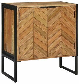 vidaXL Πλαϊνό Γραφείο Καφέ 70 x 35 x 75 εκ Μασίφ ξύλο ακακίας