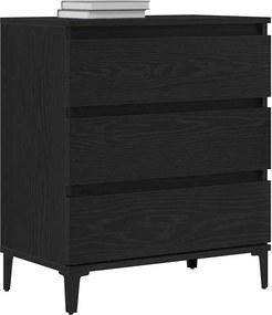 vidaXL Πλαϊνό γραφείο Μαύρη Οξυά 60 x 35 x 70 cm Επεξεργασμένο ξύλο