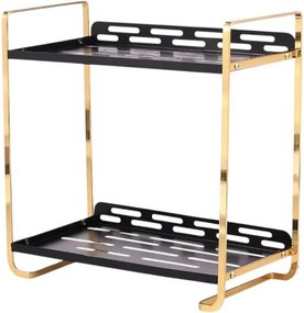 Ραφιέρα οργάνωσης καλλυντικών - MZY502B - 170257 - Black/Gold