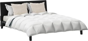 vidaXL Σετ Παπλωμάτων με μαξιλάρι 3 pcs Λευκό Φτέρος