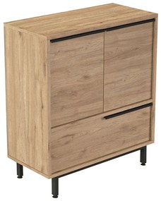 Παπουτσοθήκη 956LCS3460 74,8x35,5x90,4cm Walnut Μοριοσανίδα, Μέταλλο