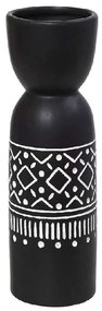 Βάζο Tribal CER2306 12x12x37,5cm Black-White Espiel Ceramic