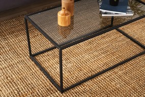 Coffee Table Lizbon - Smoked Glass Black