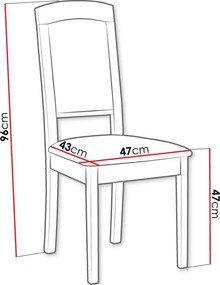 Καρέκλα Roma 14-sonoma - gkri - 47.00Χ43.00Χ96.00cm