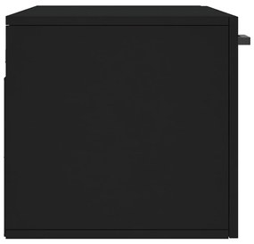 vidaXL Ντουλάπι Τοίχου Μαύρο 80 x 36,5 x 35 εκ. από Επεξεργασμένο Ξύλο