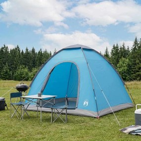 vidaXL Σκηνή Camping 2 ατόμων Μπλε 185T Πολυεστέρας με επικάλυψη PU
