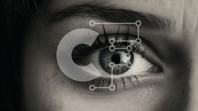 Σετ των 2 Intra Συλλεκτικό Ξύλινο Παζλ Plywood  4mm - Κοντινό πλάνο ενός ανθρώπινου ματιού Σε Ξύλινο Κουτί - Διαστάσεις: 10x10 cm – 25 κομμάτια