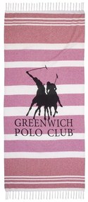 Πετσέτα Θαλάσσης - Παρεό 3842 Red Greenwich Polo Club Θαλάσσης 80x170cm 100% Cotton