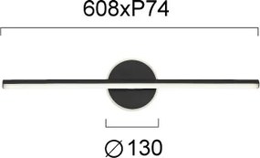 Φωτιστικό Μπάνιου LED Viokef Camelia Black 4285800