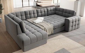 Γωνιακός καναπές Bale U-Gkri Skouro-Αριστερή