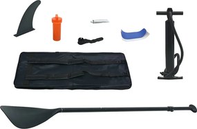 vidaXL Σετ Σανίδας Stand Up Paddle / Surf Φουσκωτό Μπλε και Λευκό