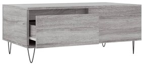 vidaXL Τραπεζάκι Σαλονιού Γκρι Sonoma 90x50x36,5εκ. Επεξεργασμένο Ξύλο