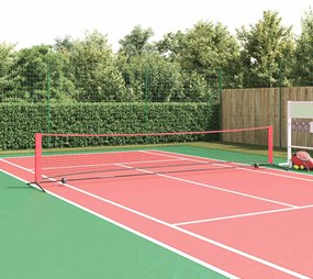 vidaXL Δίχτυ Τένις Μαύρο και κόκκινο 494.5 x 90 x 87 εκ. Πολυεστέρας