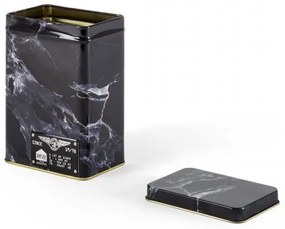 Κουτί Μεταλλικό Με Καπάκι Alumarble Small Cm.10,8x7,3 h.15,5cm Black Seletti Μέταλλο