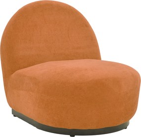 Πολυθρόνα Zenny pakoworld υφασμα terracotta 64x85x68εκ