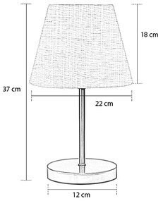 ΦΩΤΙΣΤΙΚΟ ΕΠΙΤΡΑΠΕΖΙΟ ARTELIBRE KAMARIA ΜΑΥΡΟ ΜΕΤΑΛΛΟ 22X22X37CM