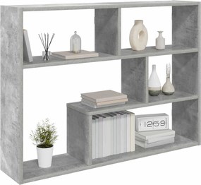 vidaXL Ράφι Τοίχου Επιτοίχιο Γκρι 95 x 20 x 69,5 εκ.