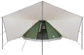 vidaXL Οικογενειακή Τέντα Tipi Πράσινη Waterproof για 12 Άτομα