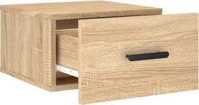 vidaXL Κομοδίνα Επιτοίχια 2 τεμ. Sonoma Δρυς 35 x 35 x 20 εκ.
