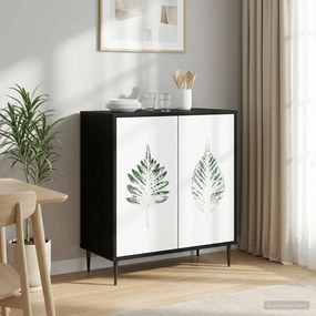 vidaXL Πλαϊνό γραφείο HANAU Μαύρη Δρυς 69 x 33 x 76 εκ.