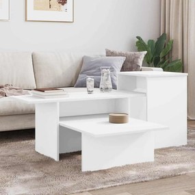 vidaXL Τραπέζι κονσόλας Λευκό 91,5 x 35 x 38,5 εκ Επεξεργασμένο ξύλο