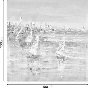 Πίνακας σε καμβά Watery Inart 100x3x100εκ