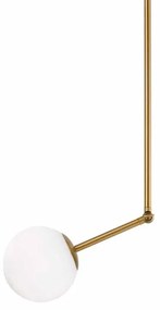 Φωτιστικό Οροφής Μονόφωτο Aca Thetis V260501P Brass