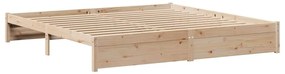vidaXL Σκελετός Κρεβατιού Χωρίς Στρώμα 180x200 εκ Μασίφ Ξύλο Πεύκου