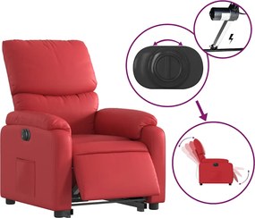 vidaXL Πολυθρόνα Ηλεκ.Ανακλινόμενη με Ανύψωση απόΣυνθετικό Δέρμα