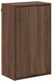 vidaXL Ντουλάπι Μπάνιου Επιτοίχιο Καφέ δρυς 39 x 23.5 x 65 εκ.
