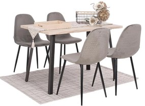 Καρέκλα Τραπεζαρίας 274 Fylliana Γκρί 45x50x88εκ. 4αδα 45x50x88 εκ.