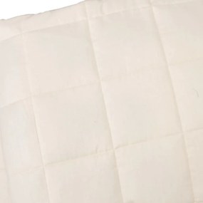 Κουβέρτα Βαρύτητας Ανοιχτό Κρεμ 220 x 230 εκ. 11 κ. Υφασμάτινη - Κρεμ