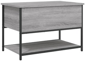 vidaXL Παγκάκι Αποθήκευσης Γκρι Sonoma 70x42,5x47εκ Επεξεργασμένο Ξύλο