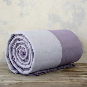 Κουβερλί Υπέρδιπλο (220x240) 2 Όψεων Nima Bed Linen Deploy Γκρι,Μωβ