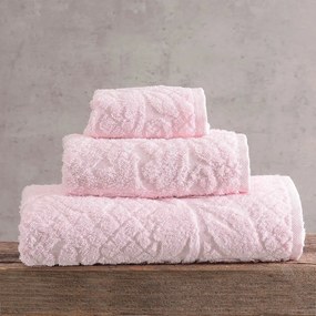 Πετσέτες Imani (Σετ 3τμχ) Pink Ρυθμός Σετ Πετσέτες 70x140cm 100% Πενιέ Βαμβάκι