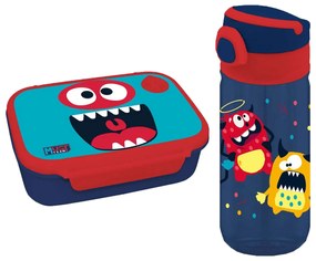 Φαγητοδοχείο 800ml & Παγούρι 500ml Must Monster 000586464