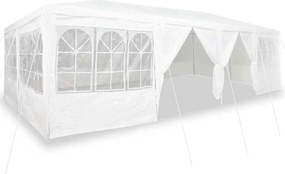 vidaXL Σκηνή Πάρτυ Λευκό 800 x 400 x 266 εκ Πολυαιθυλένιο