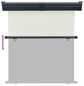vidaXL Σκίαστρο Βεράντας Πλαϊνό Κρεμ 175 x 250 εκ.