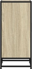 vidaXL Συρταριέρα Sonoma Δρυς 35,5x35x76 εκ. Επεξ. Ξύλο + Μέταλλο