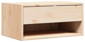 vidaXL Τοίχου Κομοδίνο Καφέ 50 x 32.5 x 24 εκ Συμπαγές ξύλο πεύκου