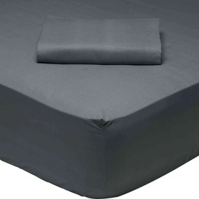 Σεντόνι 1007 Με Λάστιχο Best Colors Grey Das Home Queen Size 170x200cm Με Λάστιχο 100% Cotton