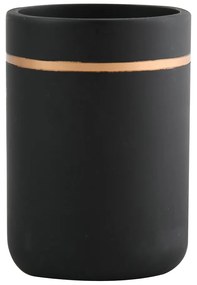 Ποτήρι Οδοντόβουρτσας (6.5x17.5) Spirella Bly Black Gold