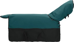 vidaXL Σαμάρι Ίππου Σκούρο πράσινο και μαύρο 135 cm Πολυεστέρας