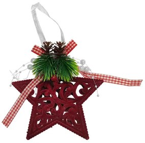 Χριστουγεννιάτικο Κρεμαστό Αστέρι 12cm – Christmas Hanging Star-036096-195006