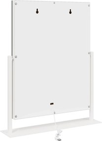vidaXL Καθρέφτης Vanity LED Λευκό 44 x 10 x 53 εκ Γυαλί και Χάλυβας