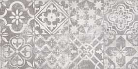 Keros London Decorado Blanco 25x50 - Πλακάκι μπάνιου