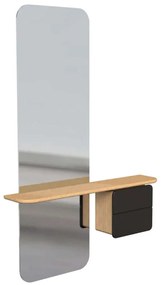 Καθρέπτης Τοίχου One More Look 5620C5620-2 78x15x118cm Oak-Anthracite Umage Steel,Wood