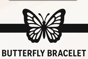 Σετ των 3 Intra απο ξύλο plywood 3mm-4mm πάχος Βραχιόλι πεταλούδας με Cut Fil Δίασταση 5x5 cm INTRAFABR-120575923