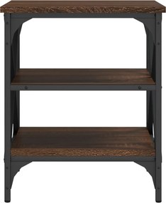vidaXL Τραπεζάκια Σαλονιού 2 τεμ Καφέ Δρυς 40x42x50 εκ. Επεξ. Ξύλο