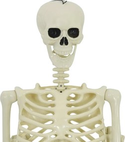 vidaXL Διακόσμηση Χάλογουιν Σκελετός 2 pcs Λευκό Πολυπροπυλένιο